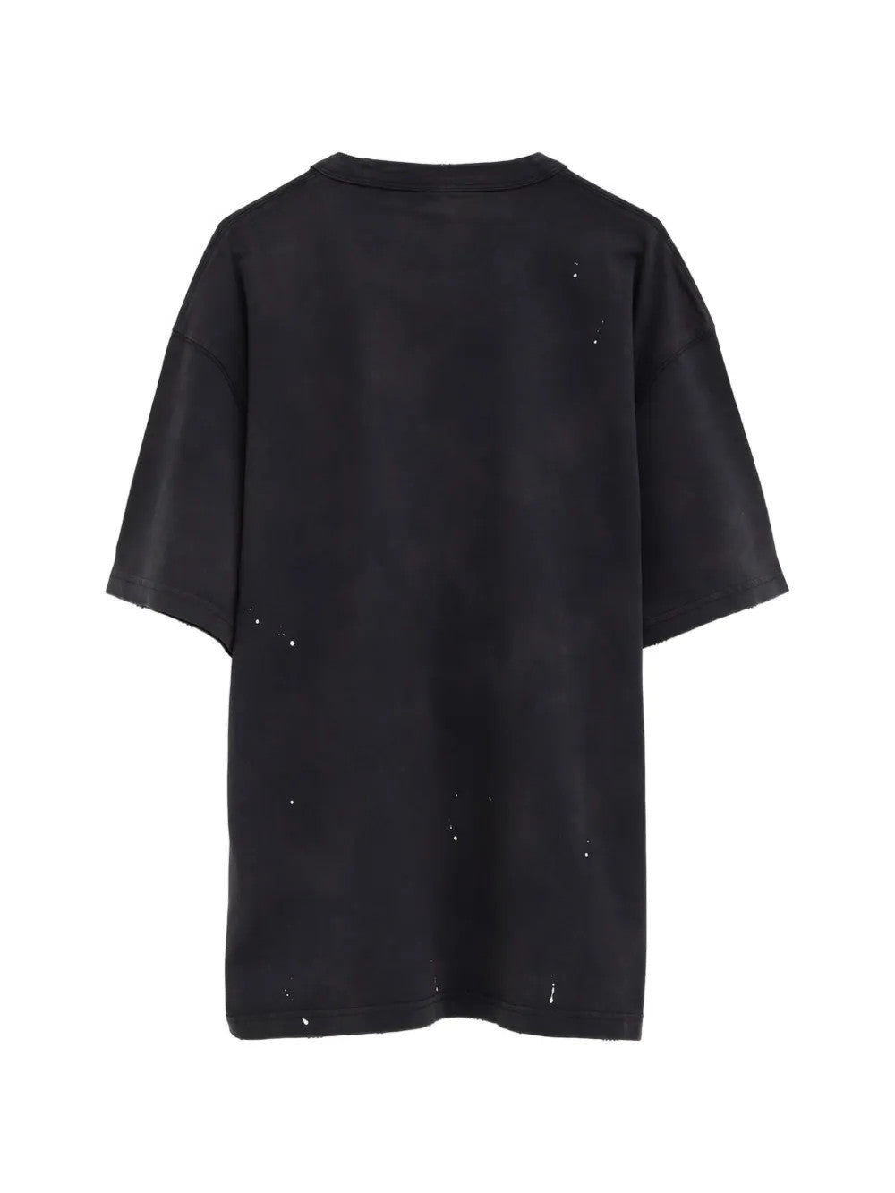 Black t-shirt, back view