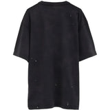 Black t-shirt, back view