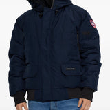 Navy jacket, front view