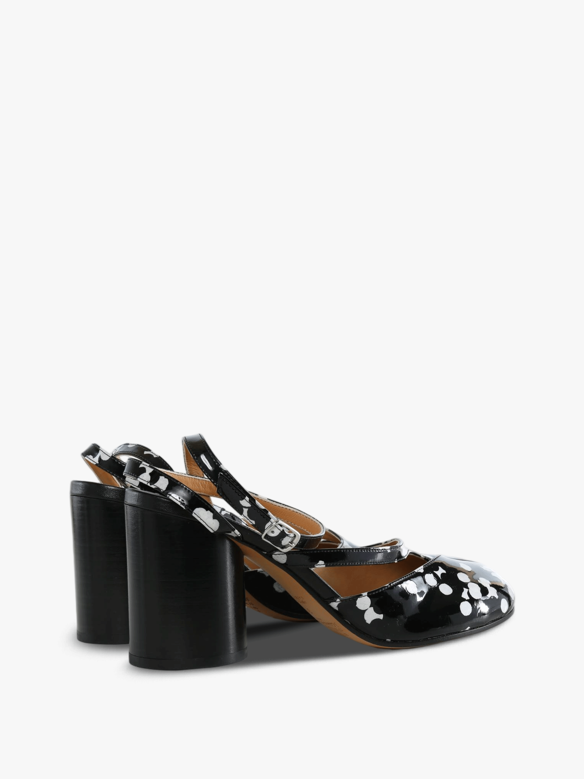 Black sandals, side view