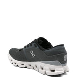 Grey sneakers, back view