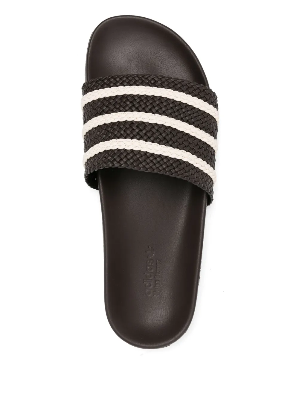 Brown sandal, top view