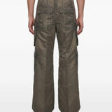 Green pants, full body view