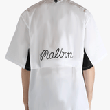 white t-shirts worn by a person, showing the t-shirts fit