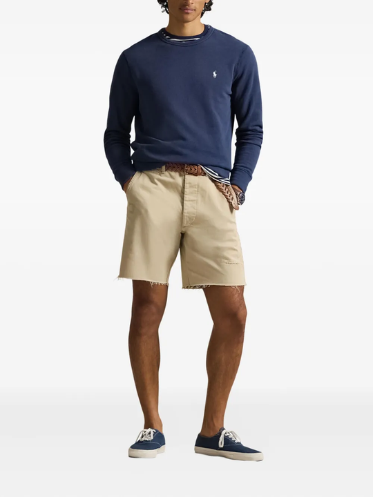 Blue sweatshirt,full body view