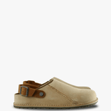Tan sandals, side view