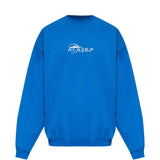blue sweatshirt, front view