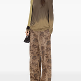 Green top, full body view