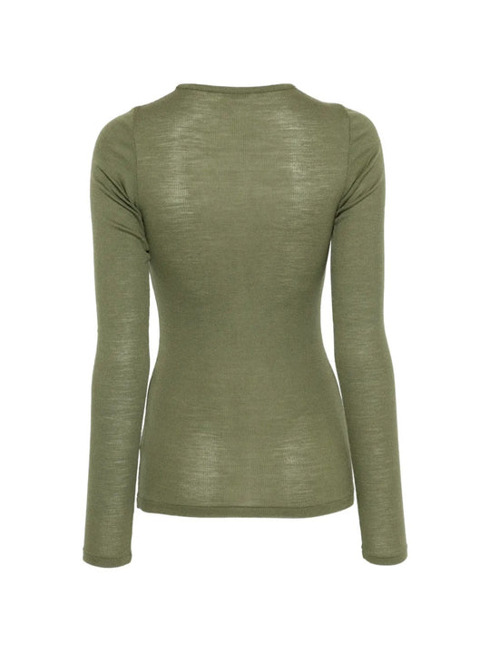 Green t-shirt, front view
