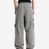 Grey pants, full body view