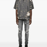 Black shirt, full body view