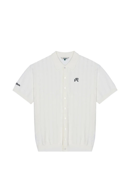 Tan shirt, front view