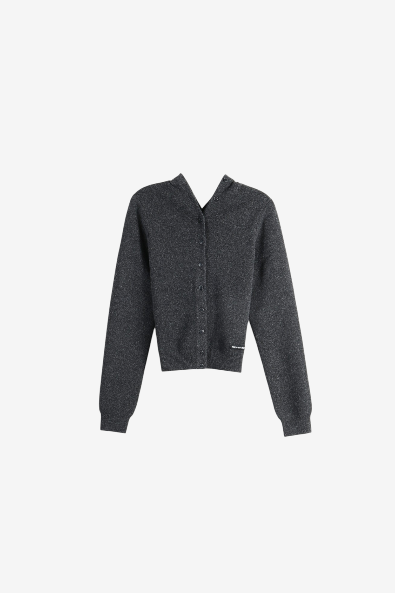 Grey knitwear, front view