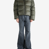 Green jacket, full body view