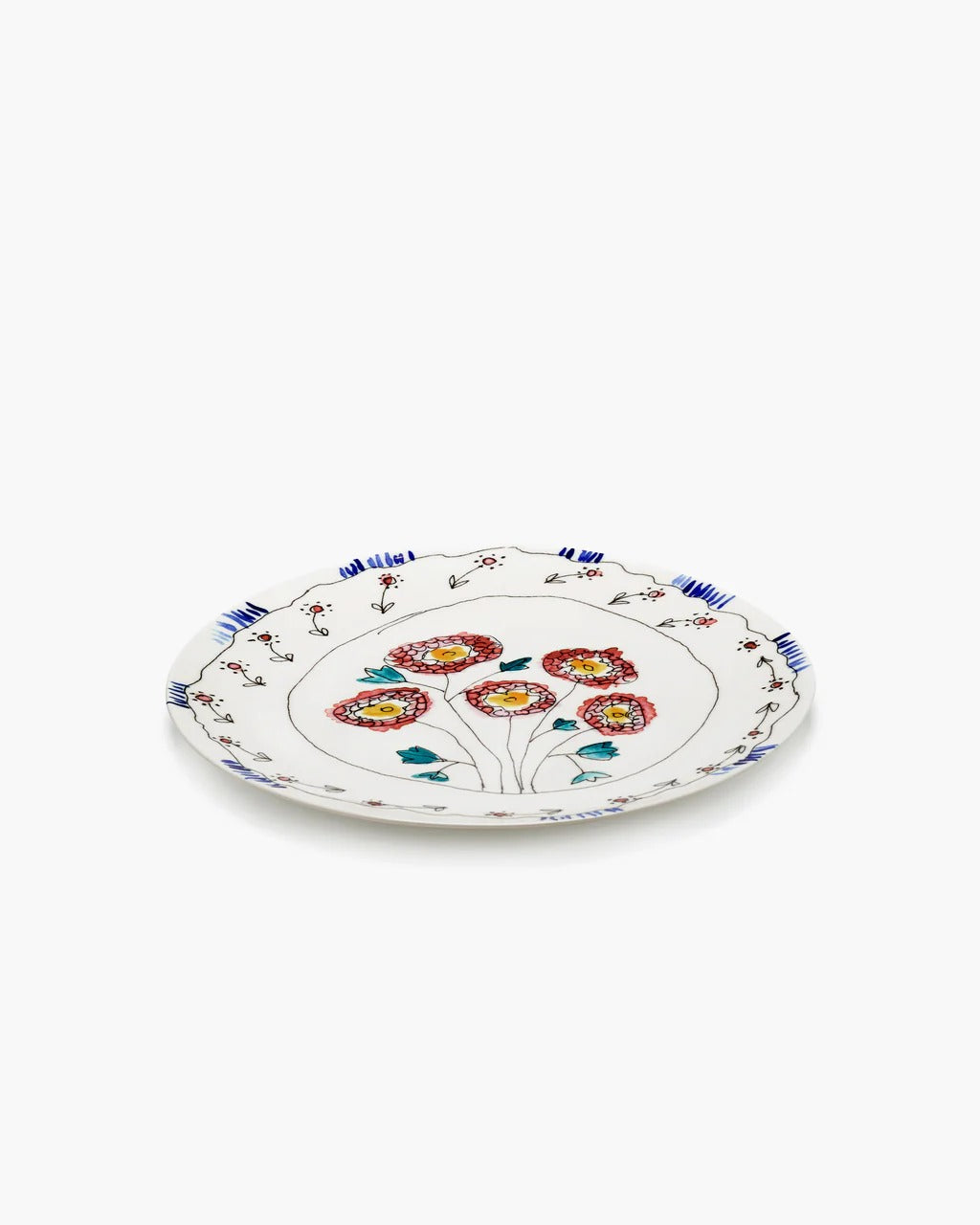 Blue plate,side view