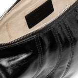 Close up of Black bag, showing detail