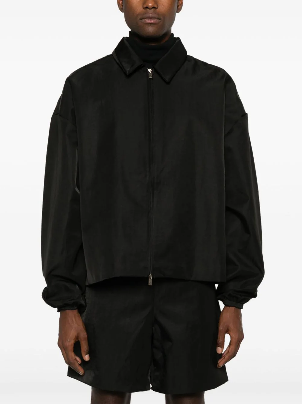 FEAR OF GOD ESSENTIALS - Men Textured Nylon Trucker Jacket