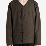 Brown knitwear, full body view