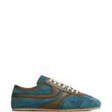 Blue shoes, side view