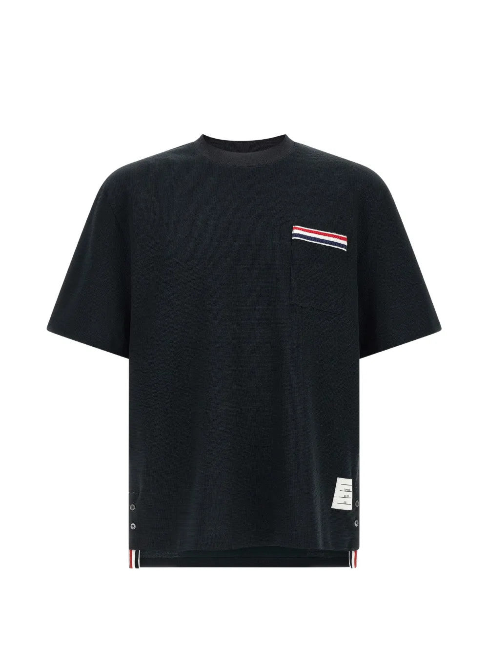 Navy t-shirt, front view