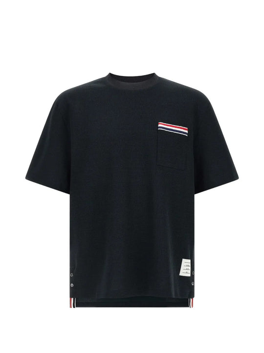 Navy t-shirt, front view