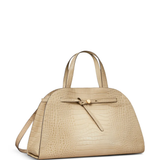 Tan bag, front view