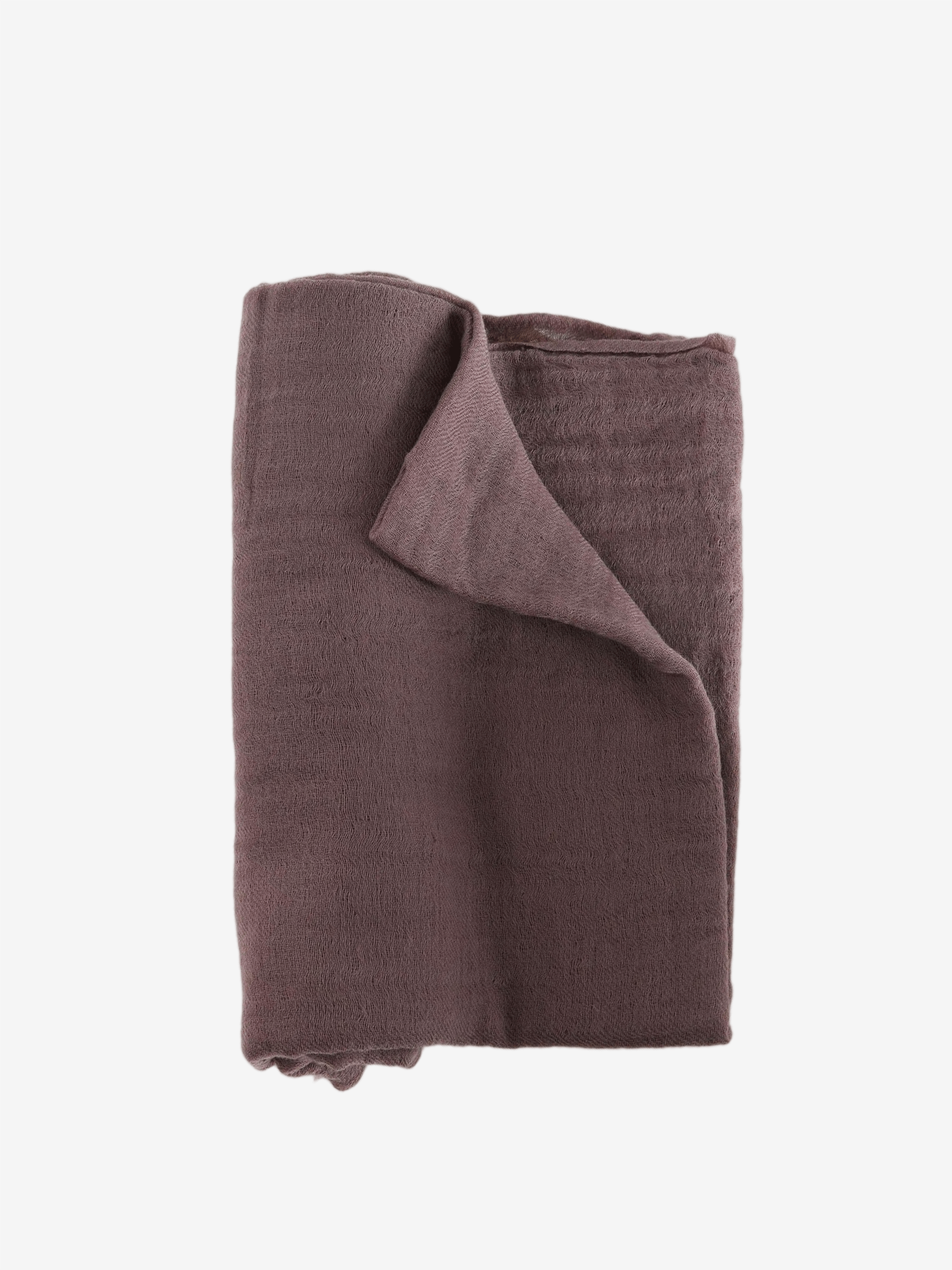 Purple scarf, front view