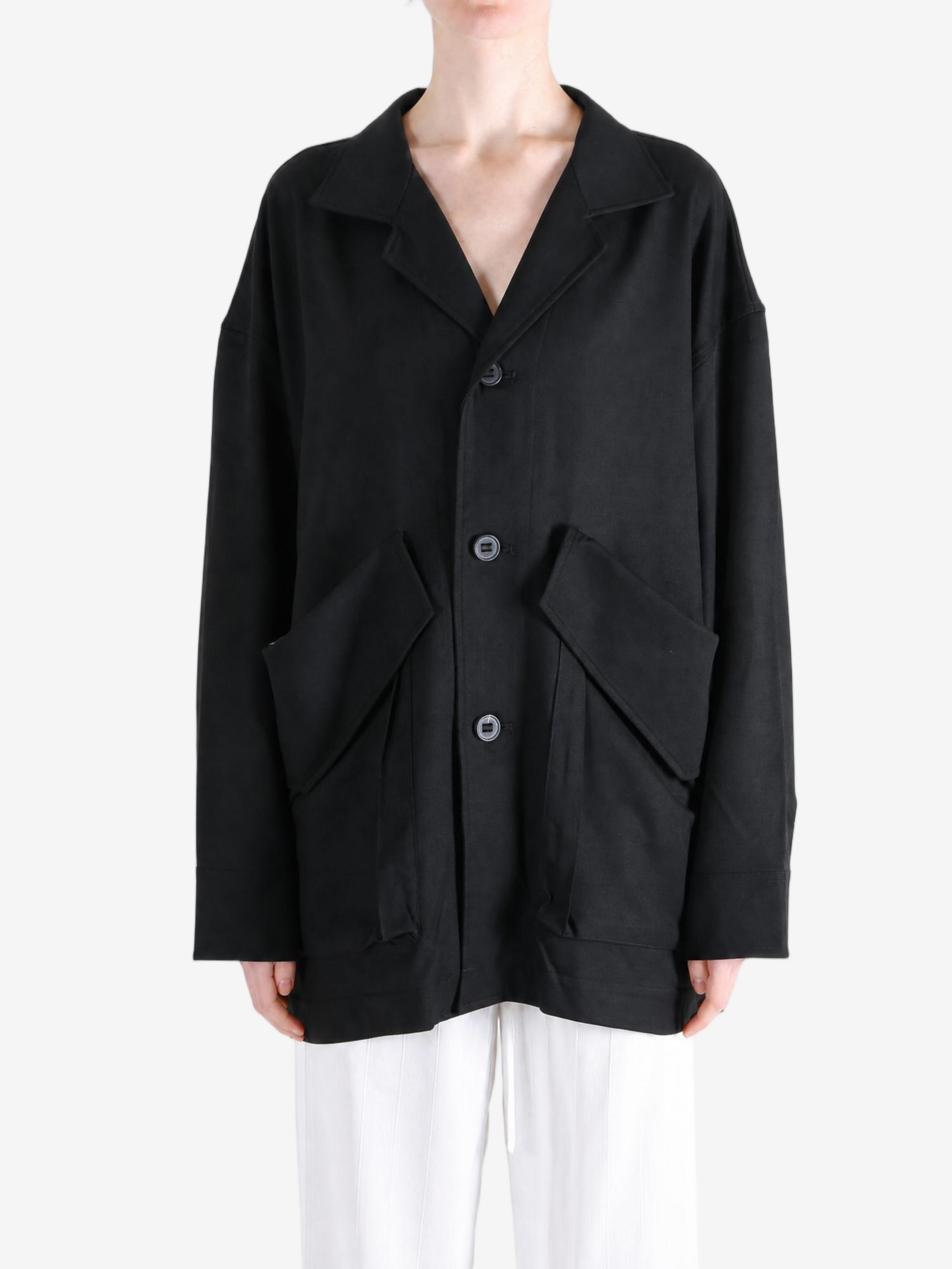 Black jacket, full body view