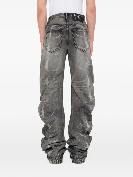 Grey pants, full body view