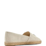 Tan shoes, side view