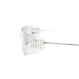 White eyewear, side view
