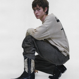 Black boots, full body view