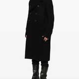 Black coat, full body view