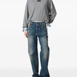 Blue jeans, full body view