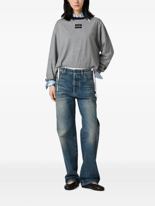 Blue jeans, full body view