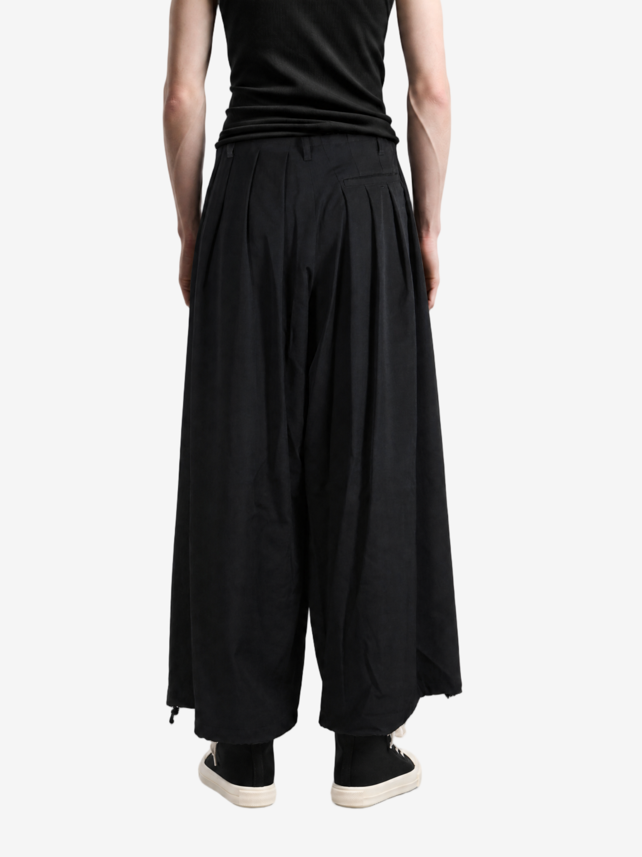 Black pants, full body view