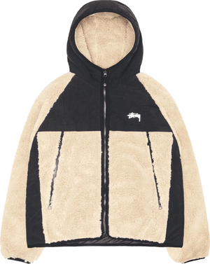 STUSSY - Men Sherpa Paneled Hooded Jacket