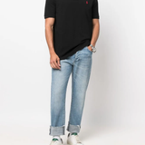 Black shirts, full body view