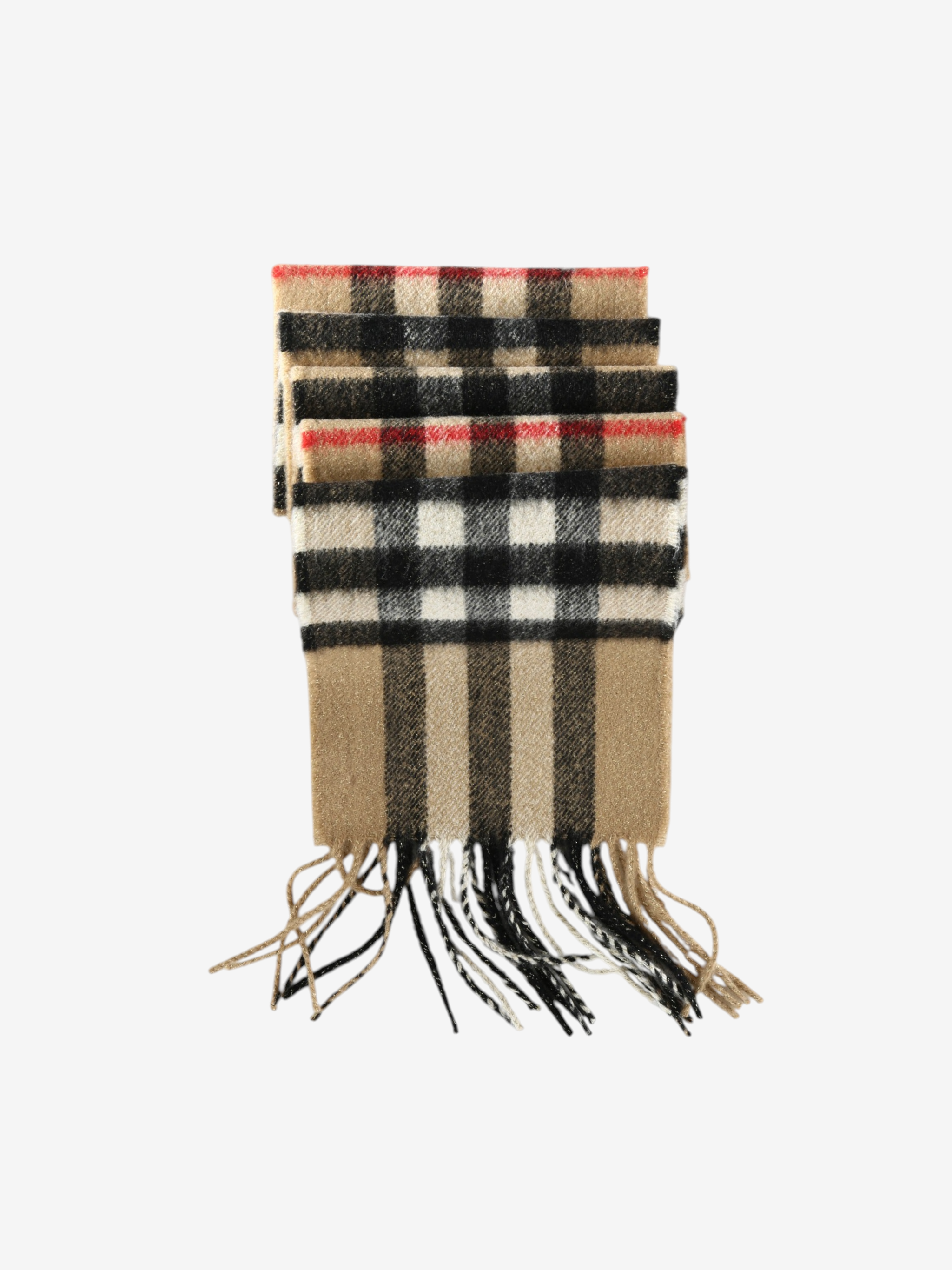 Tan scarf, front view