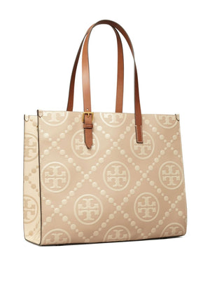 TORY BURCH - Women T Monogram Contrast Embossed Tote