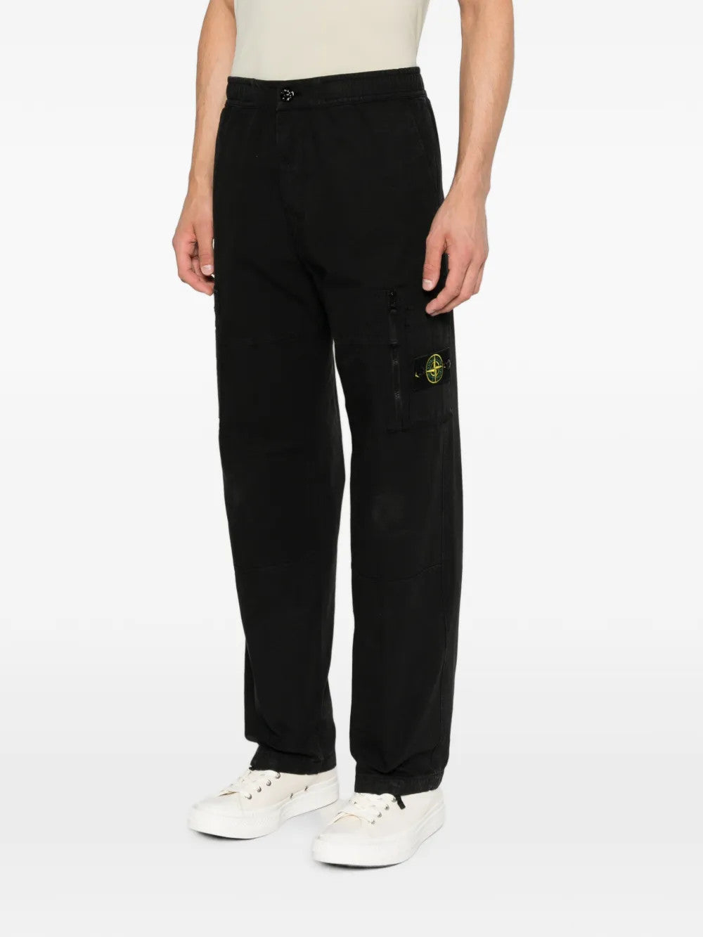 Black pants, full body view