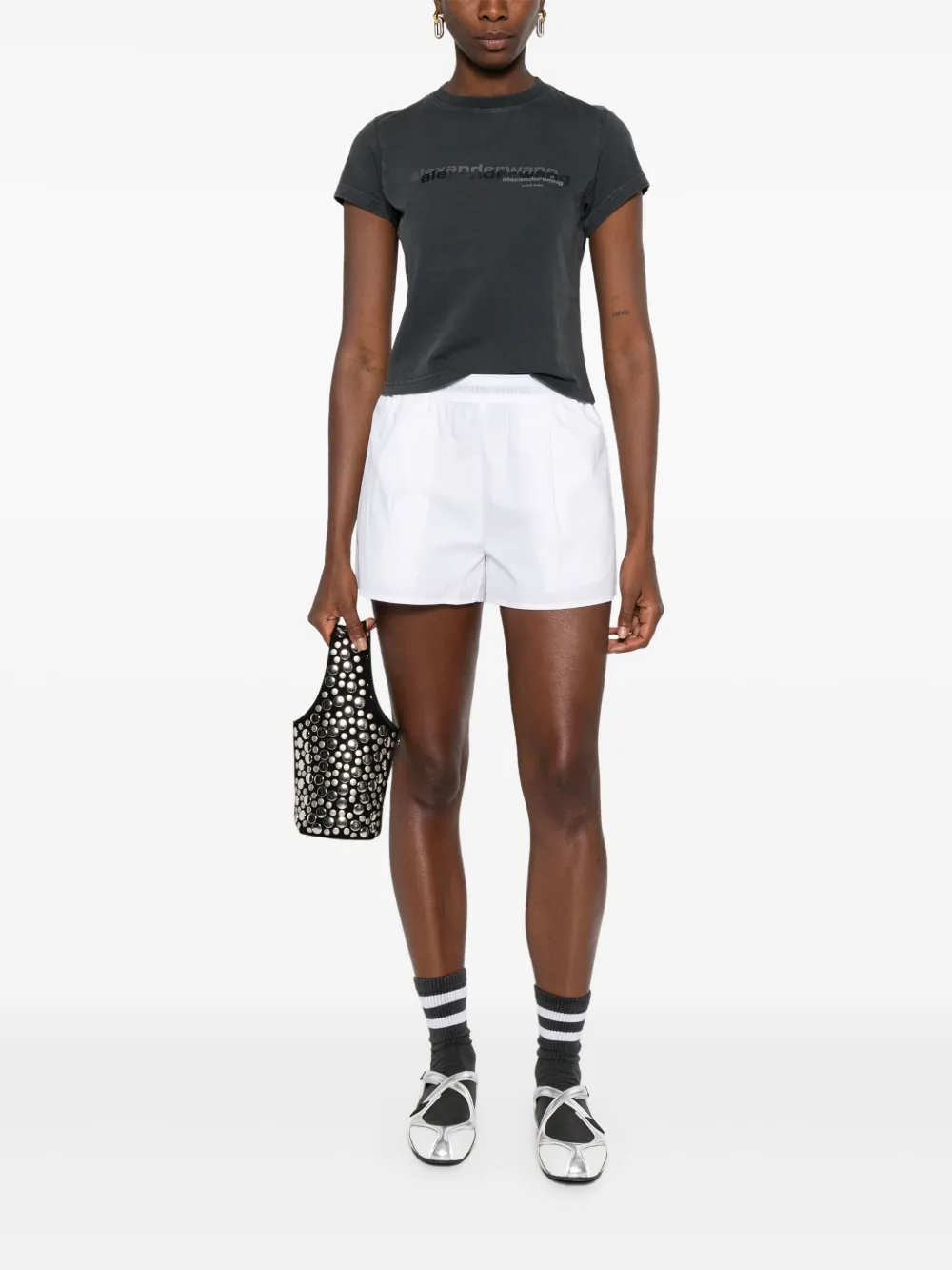 ALEXANDER WANG - Women Shrunken Tee – Atelier New York ALEXANDER WANG - Women Shrunken Tee – Atelier New York
