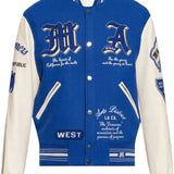 Blue jacket, front view