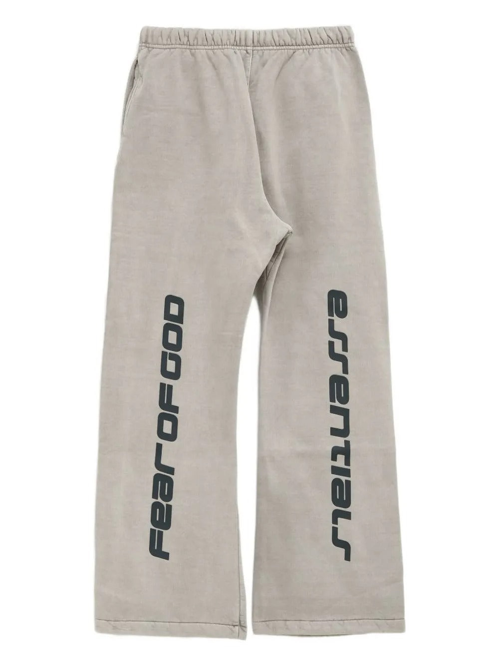 Grey pants, back view