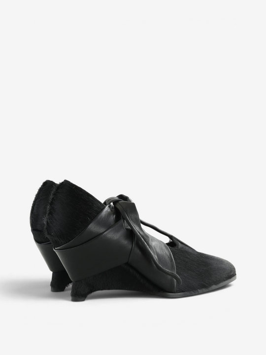 Black shoes, side view