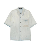 Blue shirt, front view