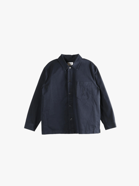 Navy shirts, front view