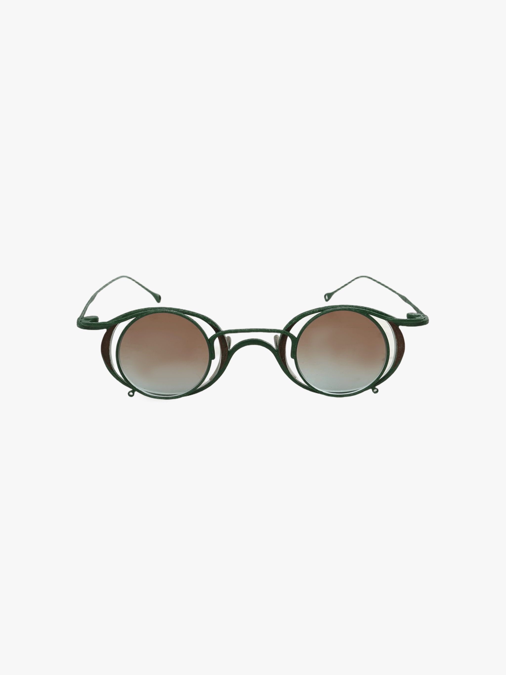Green glasses, front view
