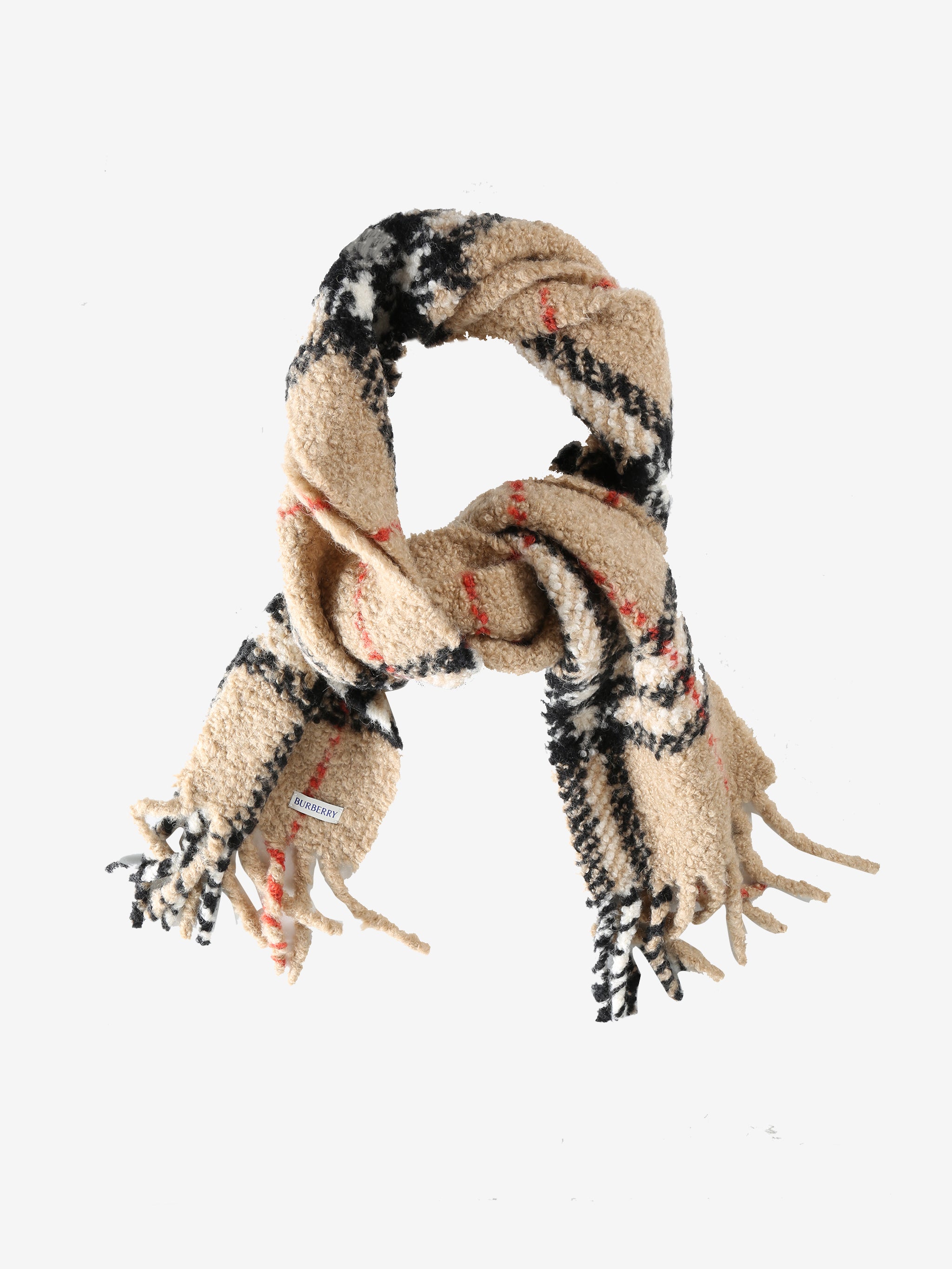 Tan scarves, front view