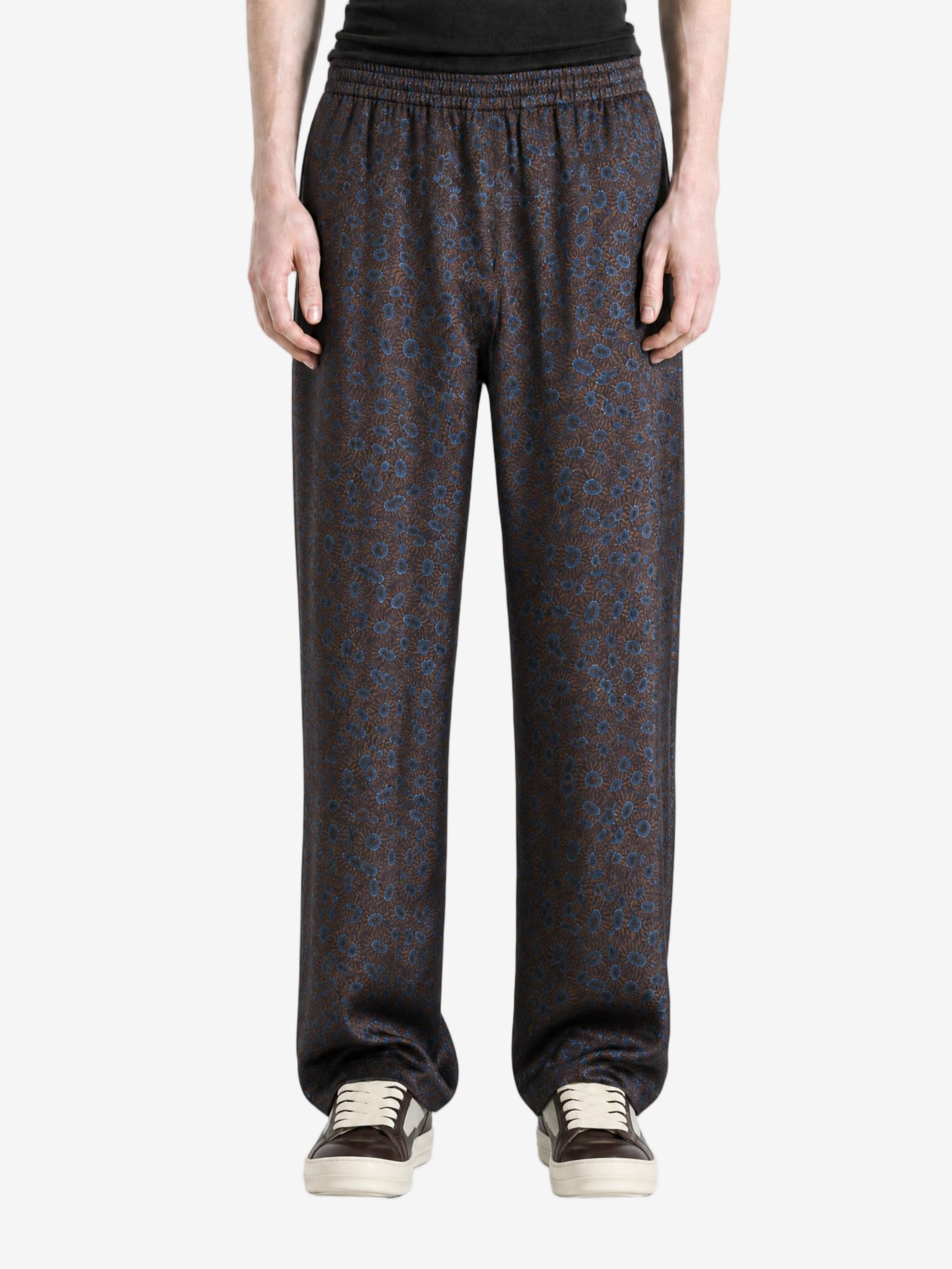 Brown pants, full body view